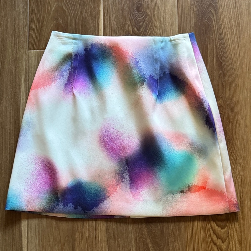 NWOT French Connection Colorful Abstract Women's Skirt
